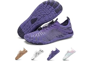 FUNWINK Hike Barefoot Shoes for Womens Men Wide Toe Water Shoes Flexible Lightweight Daily Wear Walking Shoes Unisex,Designed for Walking,Running&Swimming
