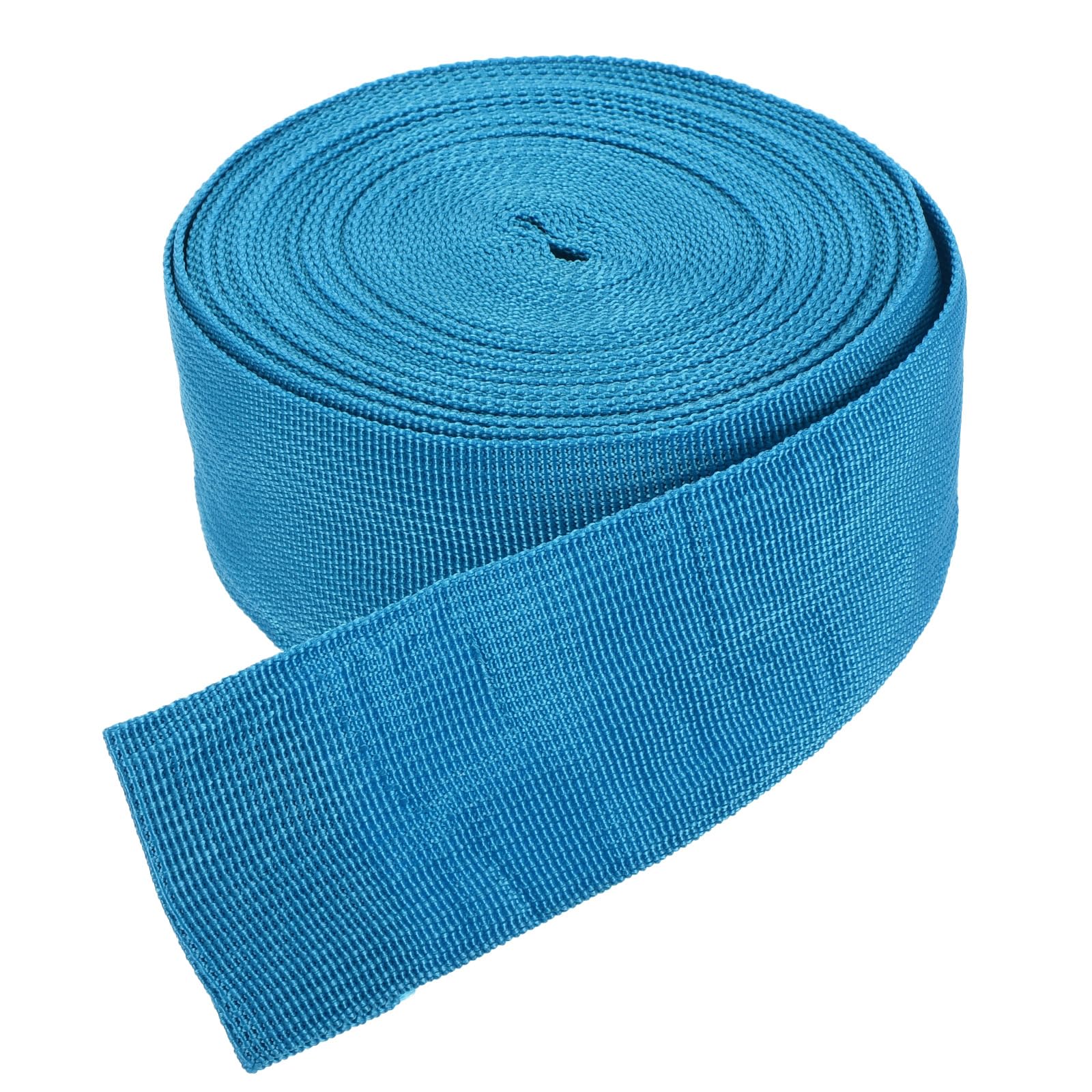 DMiotech 10 Yard x 2 Inch Width Nylon Webbing Strap Poly Flat Webbing Strapping for DIY Craft Backpack Strapping, Sewing, Outdoor Gear Repair, Lake Blue