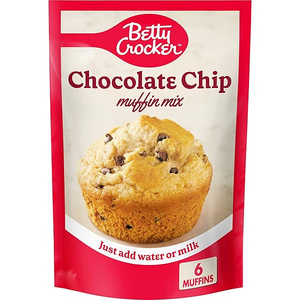 BETTY CROCKER CHOCOLATE CHIP MUFFIN MIX, 6.5 OZ