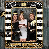 POPOYU 18th Birthday Decorations Giant Inflatable Photo Booth Frame 34Pcs Props view 4