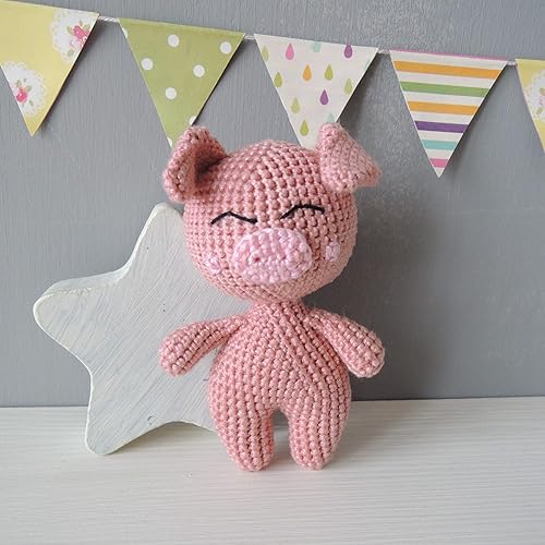 Amazon Com Stuffed Animal Pig Soft Toy First Birthday Gift For