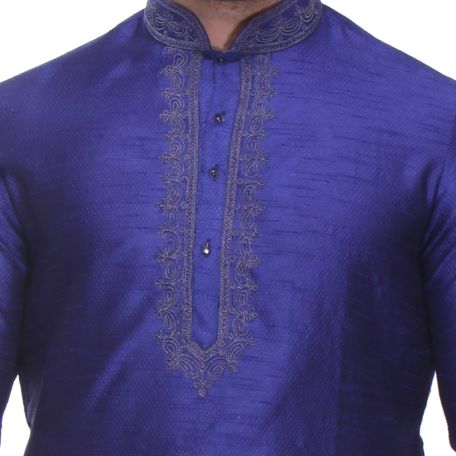 indian poshakh men's art silk kurta pyjama