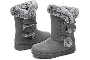 Iarus womens winter boots Mid-calf snow booties warm fur linning comfortable furry boots for womens