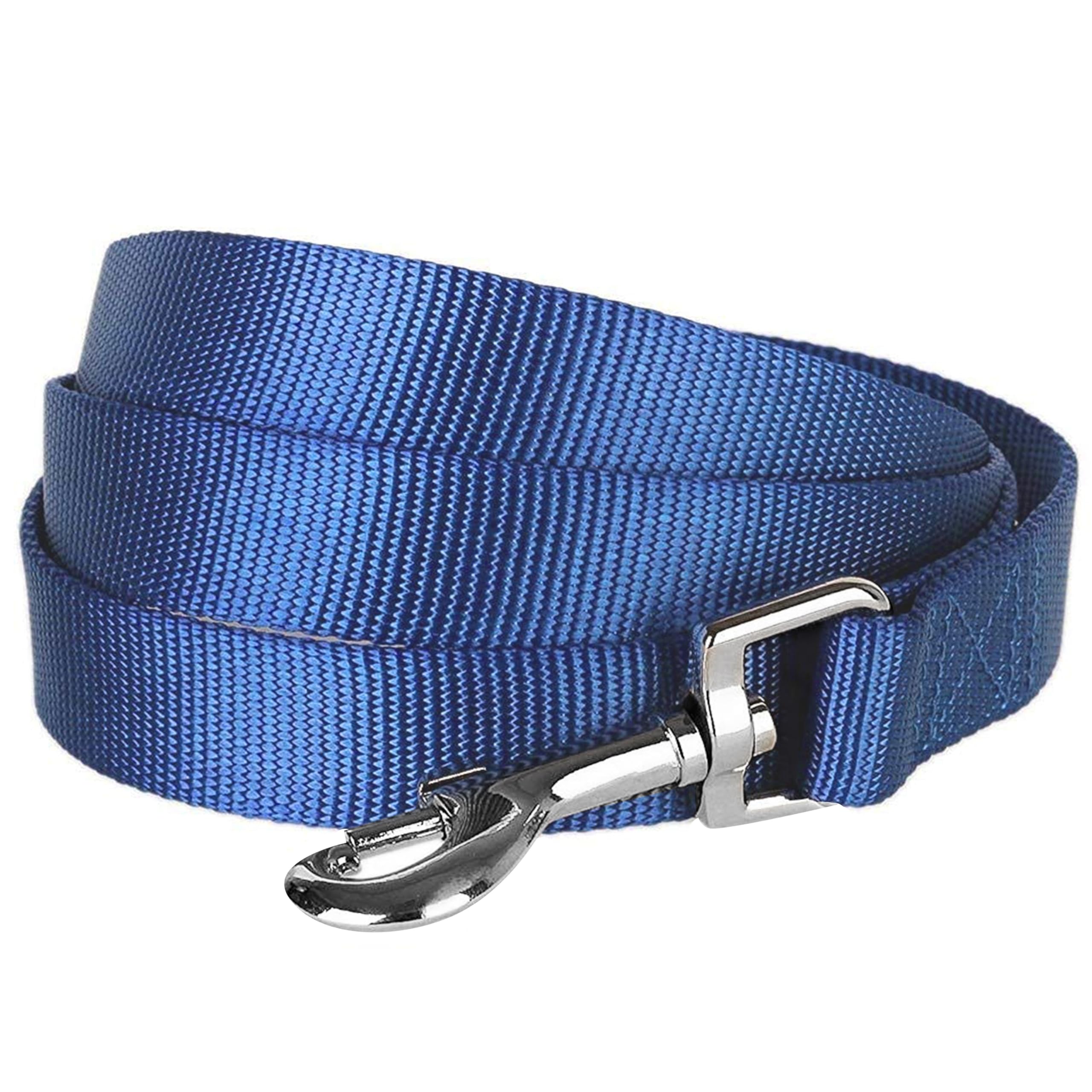 Blueberry Pet Dog Leads 1 cm by 150 cm Classic Plain Basic Nylon Dog Leads for Puppies Durable - Royal Blue, XS Extra Small Dog Lead, Matching Dog Collar & Dog Harness Available Separately