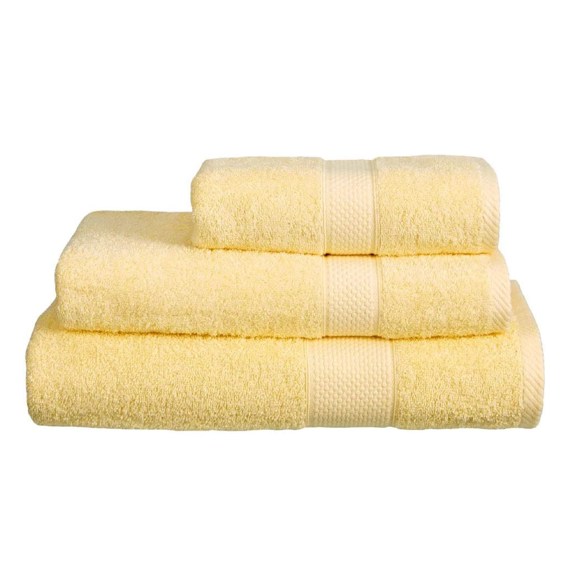 Linens Limited - Hand Towel for Bathroom and for Kitchen, Great as Face Towel, Guest Towel, and More, Turkish Cotton, Soft and Luxurious, Super Absorbent, Machine Washable (Lemon)