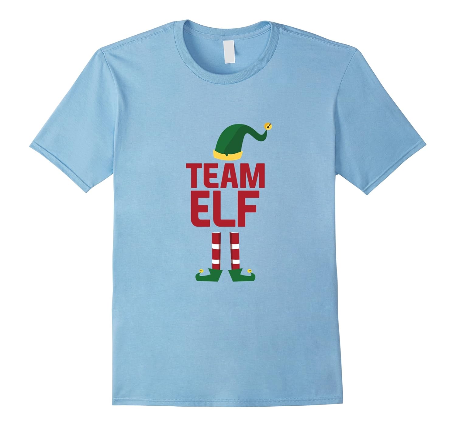 Team Elf Christmas Season Group Matching Pajama T-Shirt-Rose