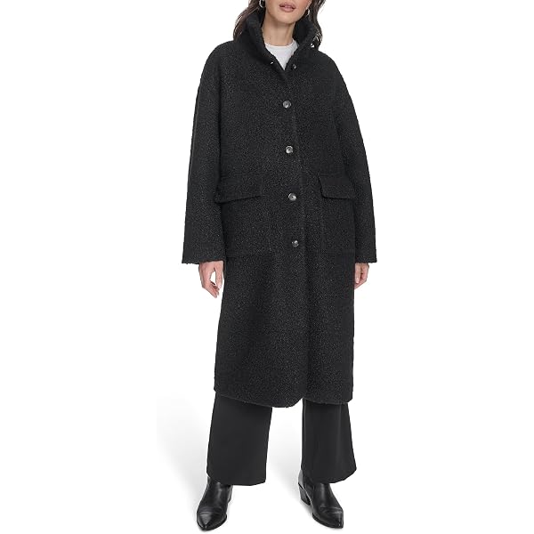 Nautica Peacoat Laine Mélangée Manteau Caban Homme Double Boutonnage Hiver