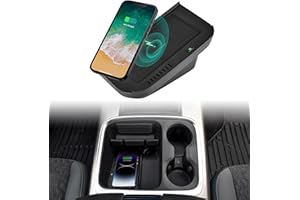 KEWISAUTO Car Wireless Charger for Dodge Ram 1500, Center Console Charging Panel Phone Wireless Charger Pad for Dodge Ram 1500 2013-2015 / Ram 2500 2010-2015 / Ram 3500 2011-2015 Accessories