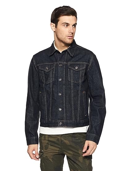 gap icon denim jacket black