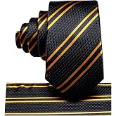 Hi-Tie Boys Ties Self-Tied Silk Necktie Pocket Square Set for 8-12 Years | Kids Formal Necktie, for Wedding School Graduation