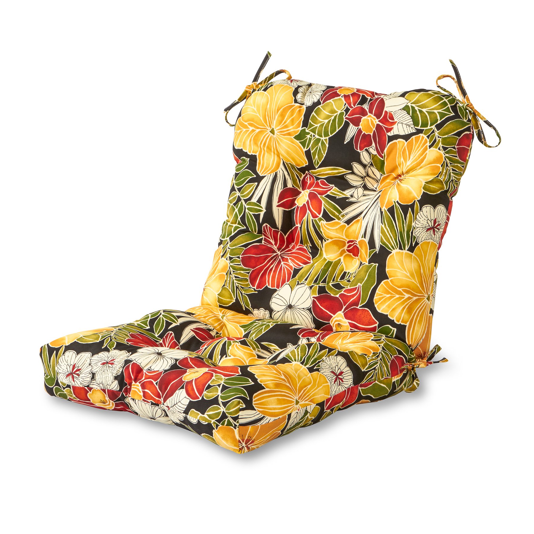 Greendale Home Fashions Outdoor Seat/Back Chair Cushion, 1 Count (Pack of 1), Aloha Image Greendale Home Fashions Outdoor Seat/Back Chair Cushion, 1 Count (Pack of 1), Aloha Image