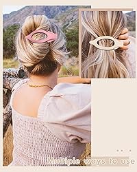 French Flat Hair Clips for Women - 6Pcs Flat Hair