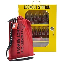 SAFBY Lockout Tagout Station Kit Board Locks