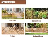 Tonchean 2Pack Expanding Trellis Fence Panels 80cm Height 34-160cm Length view 7