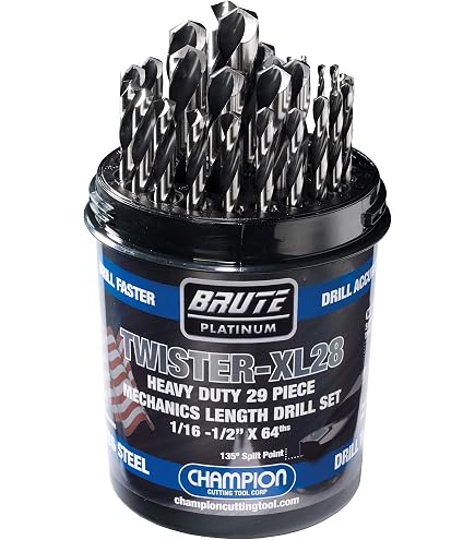 Drill Hog 29-Piece HI-Molybdenum M7 Drill Bit Set – Metal Bits, Lifetime Warranty