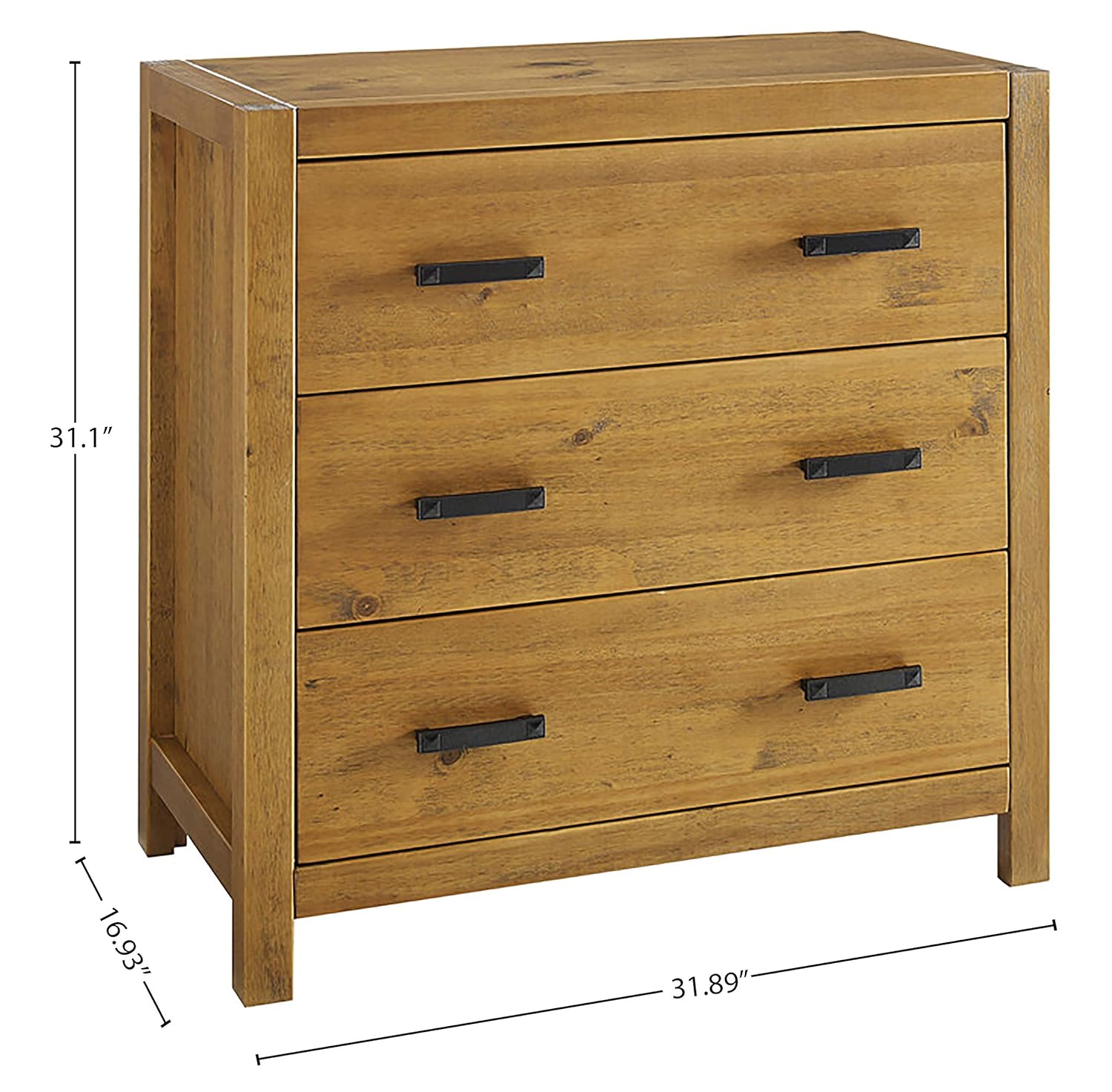 Stone Beam Rustic 3 Drawer Solid Wood Bedroom Dresser Oak Pine Amazon In Home Kitchen 3 Drawer Real Wood Dresser