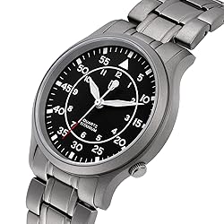 BERNY Men's Titanium Watch Japanese Sweep Second
