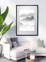 YiPinYin A1 Black Picture Frame Set of 3 with Mounts for A2 41x58.4cm view 2