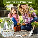 Kynup 7-Piece Garden Tools Set Stainless Steel Wood Handles with Tote view 6
