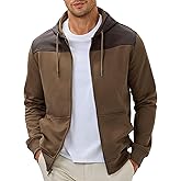 JMIERR Men Hoodie Zip Up Casual Drawstring Hooded Jacket with Pockets Workout Hiking Sweatshirt