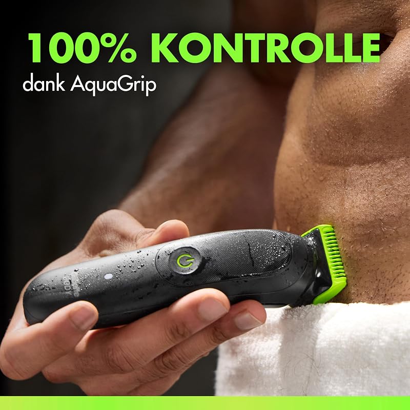 n Labs i5 Body + Intimate Trimmer Trimmer Herren, Schwarz/Grün