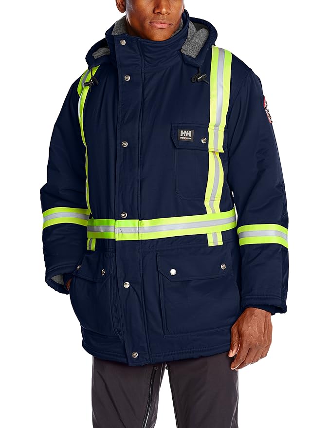 Helly Hansen Workwear Men's Weyburn High Visibility Parka Jacket Clothing Helly Hansen Workwear Men's Weyburn High Visibility Parka Jacket Clothing