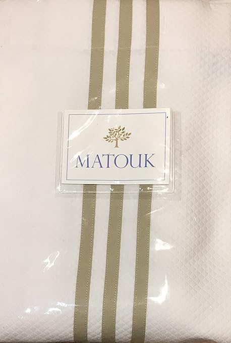 Matouk Newport Shower Curtain Diamond Pique Newport White With
