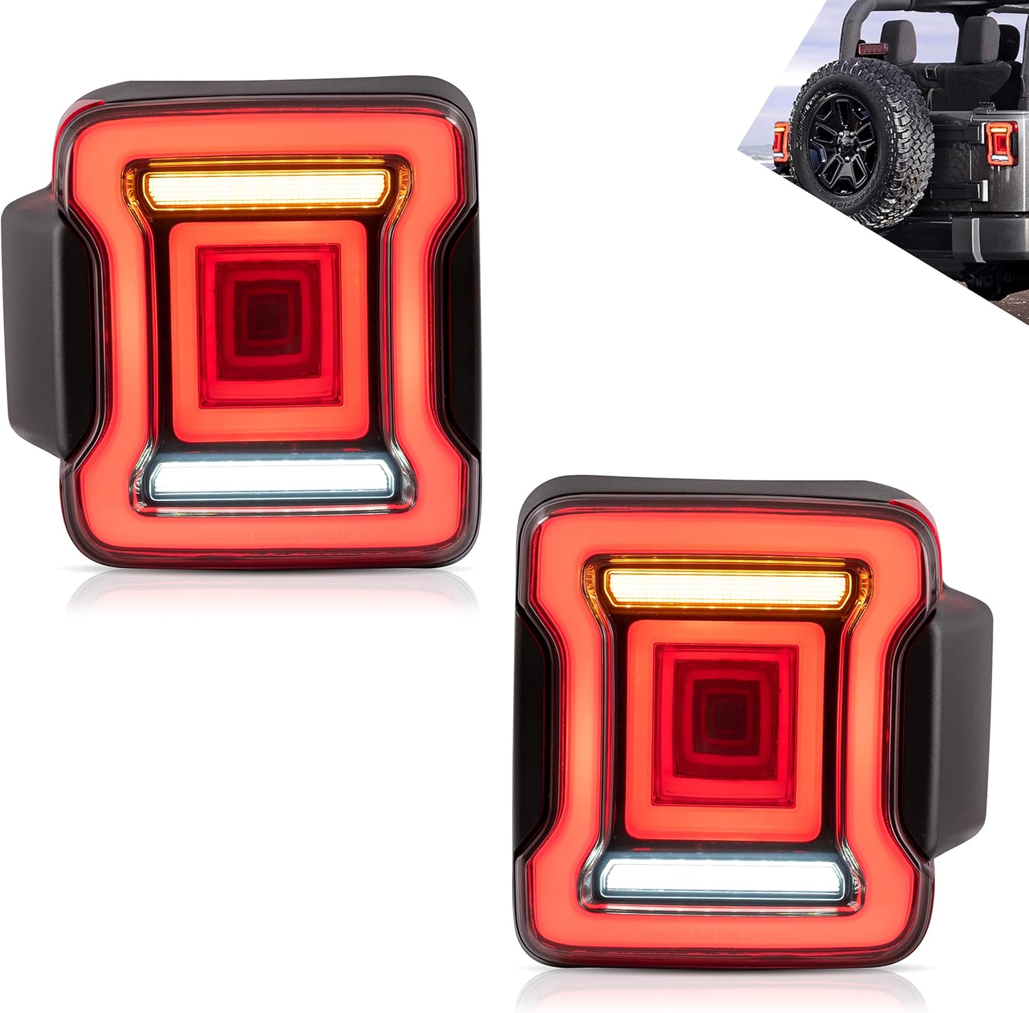 Luces Traseras Universales De Repuesto De 38 LED Para Jeep Wrangler TJ