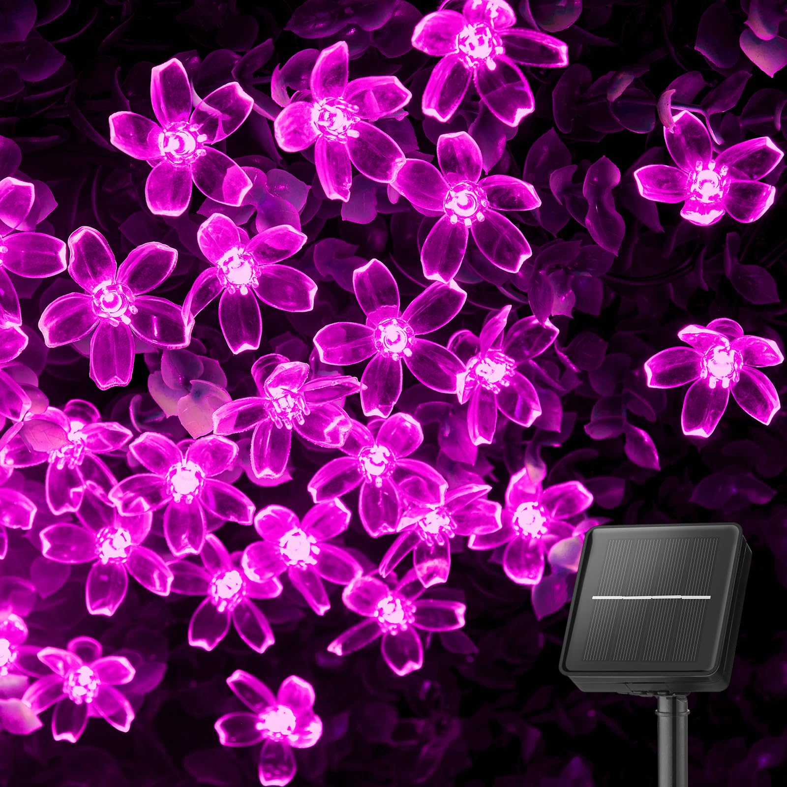 Brightown 60 LED Solar String Lights Flower Outdoor