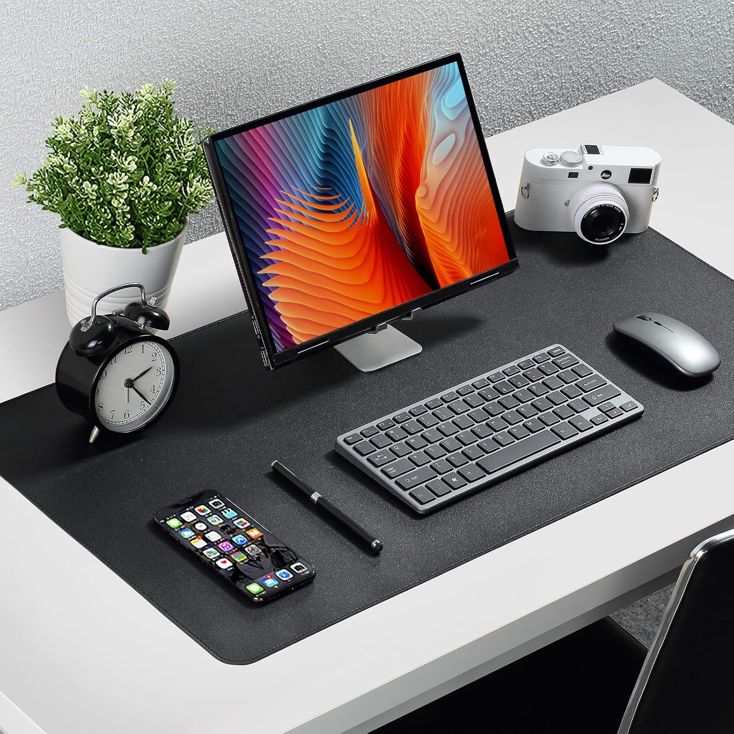 K KNODEL Desk Mat, Blotter, Dual-Sided Office Desk Pad, Waterproof Desk Mat for Desktop Desk Blotters