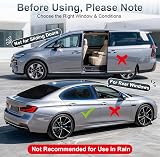 PEYOU Car Window Shades 2 Pack Breathable UV Sun Block 44.9x25.6 for Rear view 8