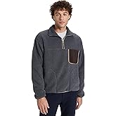 Club Monaco Men's Sherpa Half Zip Mockneck Shirt