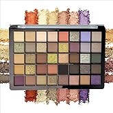 K'APEINE Nude Neutral Eyeshadow Palette, 40Colors Matte and Shimmer Eye Shadows Smokey Goth Makeup Palette Warm Brown Waterproof Makeup Kit for Everyday, Versatile Makeup Looks