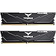TEAMGROUP T-Force Vulcan DDR5 32GB (2x16GB) 6000MHz (PC5-48000) CL38 Intel XMP 3.0 & AMD Expo Compatible Desktop Memory Module Ram Black FLBD532G6000HC38GDC01
