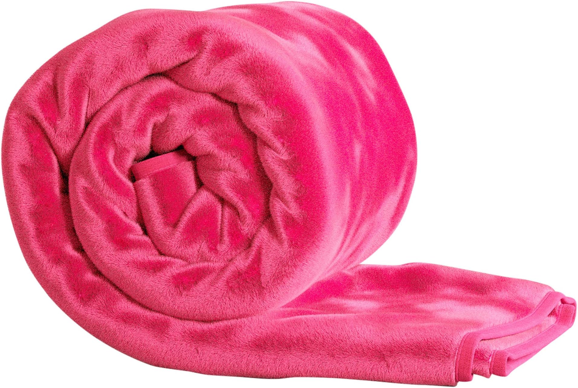 Bliss Home Living Luxury Faux Fur Mink Throw Blanket Soft Warm Thick Bed Sofa Double King (Pink, King (200cm x 240cm))