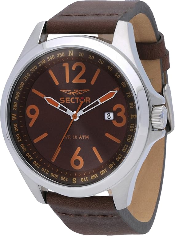 Sector Reloj Analogico para Hombre de Cuarzo con Correa en Cuero R3251180016