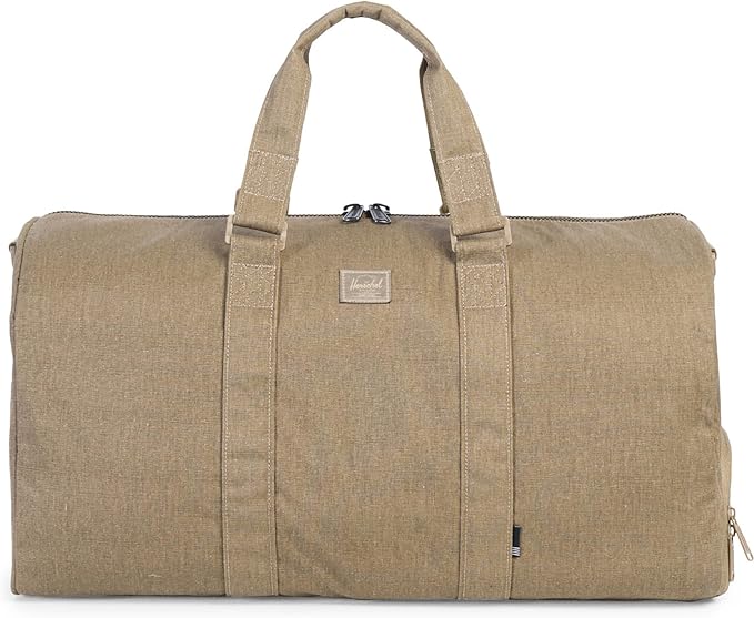 New Herschel Men's Novel Duffle Bag Canvas Natural Clothing