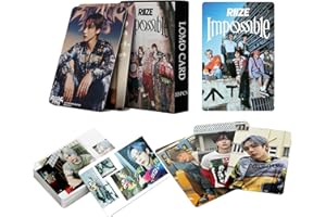 FOURBOM RIIZE Photocards 55Pcs RIIZE Impossible Photocards Double Sides LOMO Cards RIIZE Gift Lomo Cards Merch for RIIZE Boys and Girls