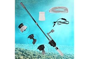 FINTECH PRODUCTS FinTech Aquarium Gravel Cleaner - Quickly and Easily Clean Your Aquarium - Aquarium Vacuum Gravel Cleaner - Ensure Your Fish Live in a Healthy and Clean Environment - Fish Tank Vacuum Gravel Cleaner