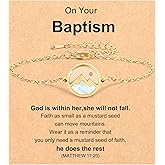 CXLDTE Mustard Seed Bracelet Jewelry for Women Girls Baptism Confirmation Valentine's Day Christmas Birthday Gifts