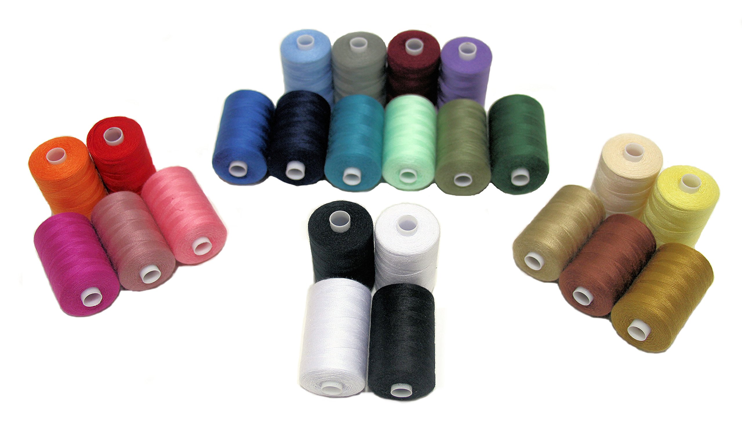 SEWING AID All Purpose Polyester Thread for Hand Sewing Machine, 24 Spools in 688713042212 eBay