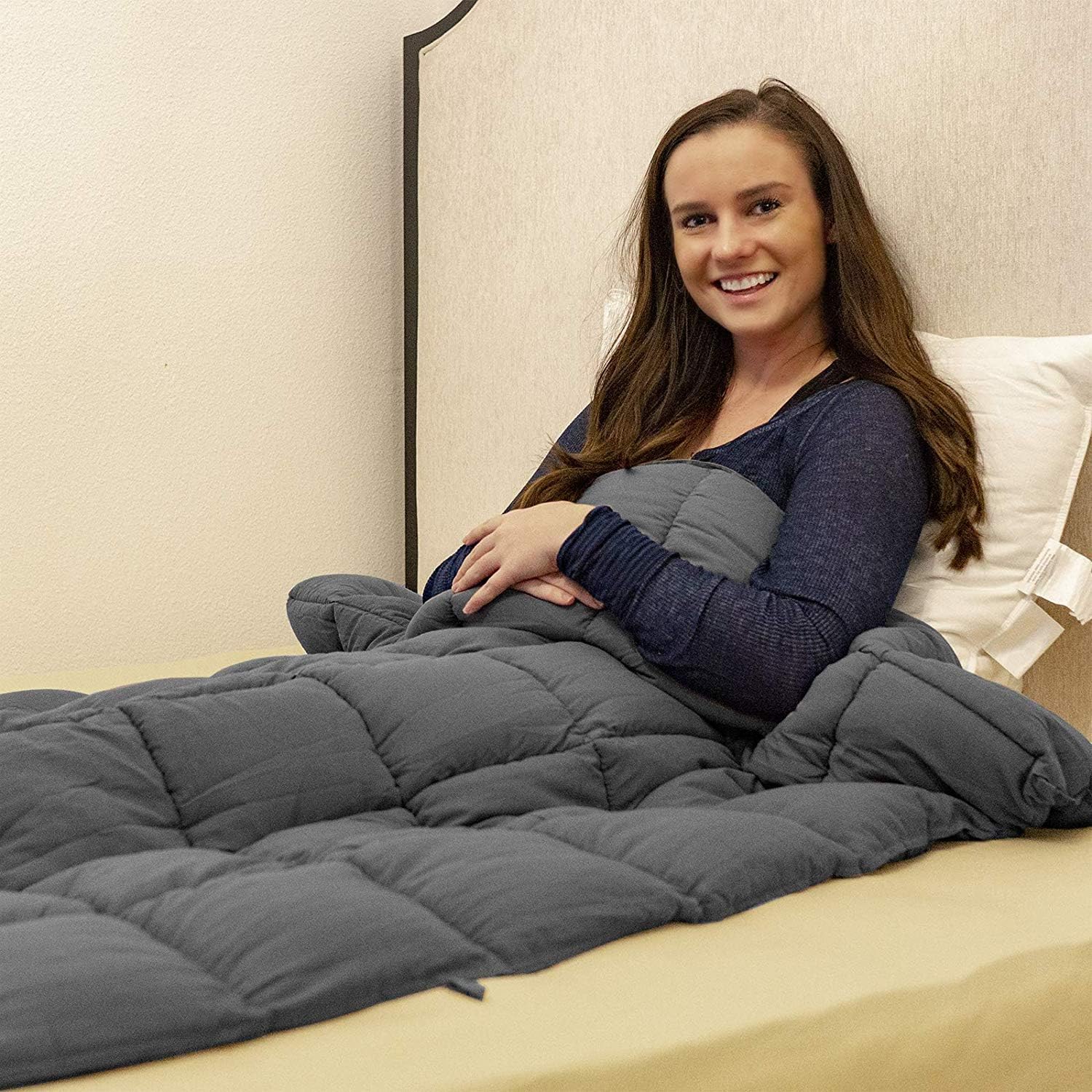 Amazon.com: HomGarden Weighted Blanket 15lbs (48"x72",Twin Size) Heavy