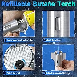 Butane Torch, Kitchen Torch Mini Torch with