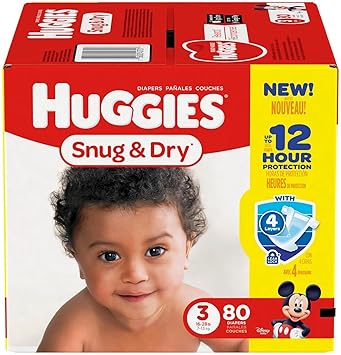 huggies diapers snug and dry size 3