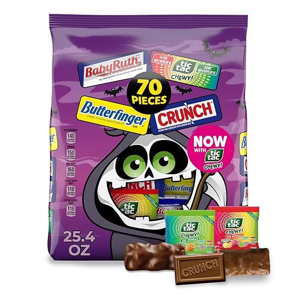 BUTTERFINGER, CRUNCH, BABY RUTH, TIC TAC CHEWY!, FUN...