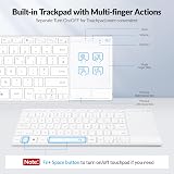 Rii Wireless Keyboard with Trackpad BT 5.0 & 2.4G Dual Mode White view 4