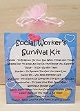 Social Worker's Survival Kit ~ Fun Novelty Gift & Greetings Card Alternative | Birthday Present | Thank You | Social Worker Gift | Personalised Keepsake for a Social Worker