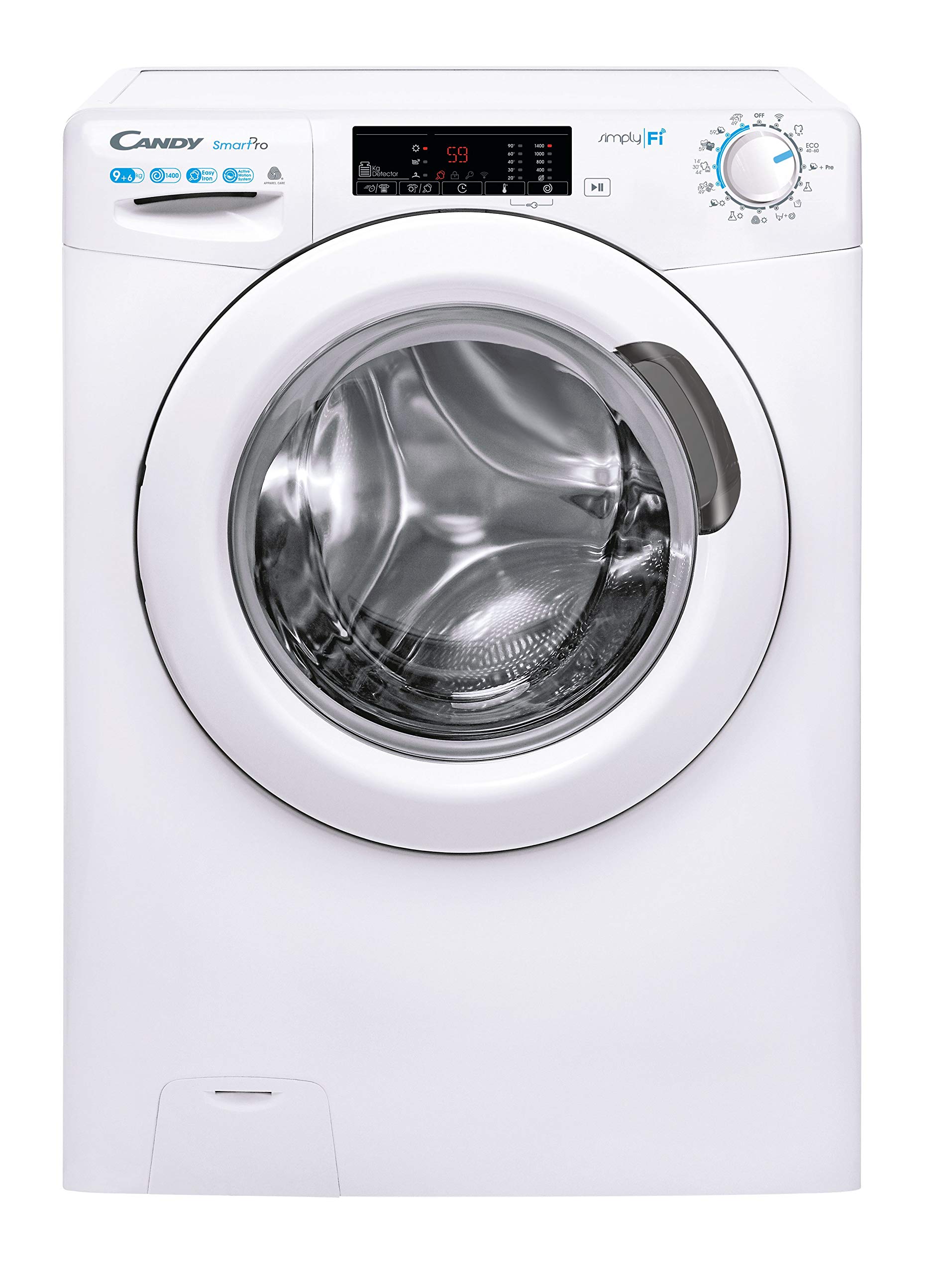 Candy-Smart-Pro-CSOW4965-TWE1-S-Lavasecadora-9KG-6KG-1400RPM-Digital-Smart-Text-Wi-Fi-7-Ciclos-Rapidos-Vapor