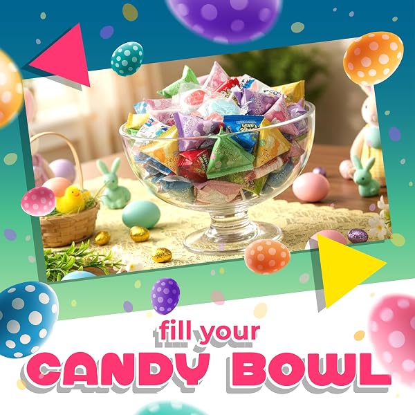 EASTER CANDY | 2 POUND BAG | EASTER CANDY INDIVIDUALLY WRAPPED | CANDY FOR EASTER EGGS | LOLLIPOPS, POPPING ROCKS, DUCKS, CHICKS AND BUNNIES | PARTY FAVORS