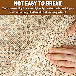 MYFAMIREA 14" Width Pressed T Shape Cane Webbing